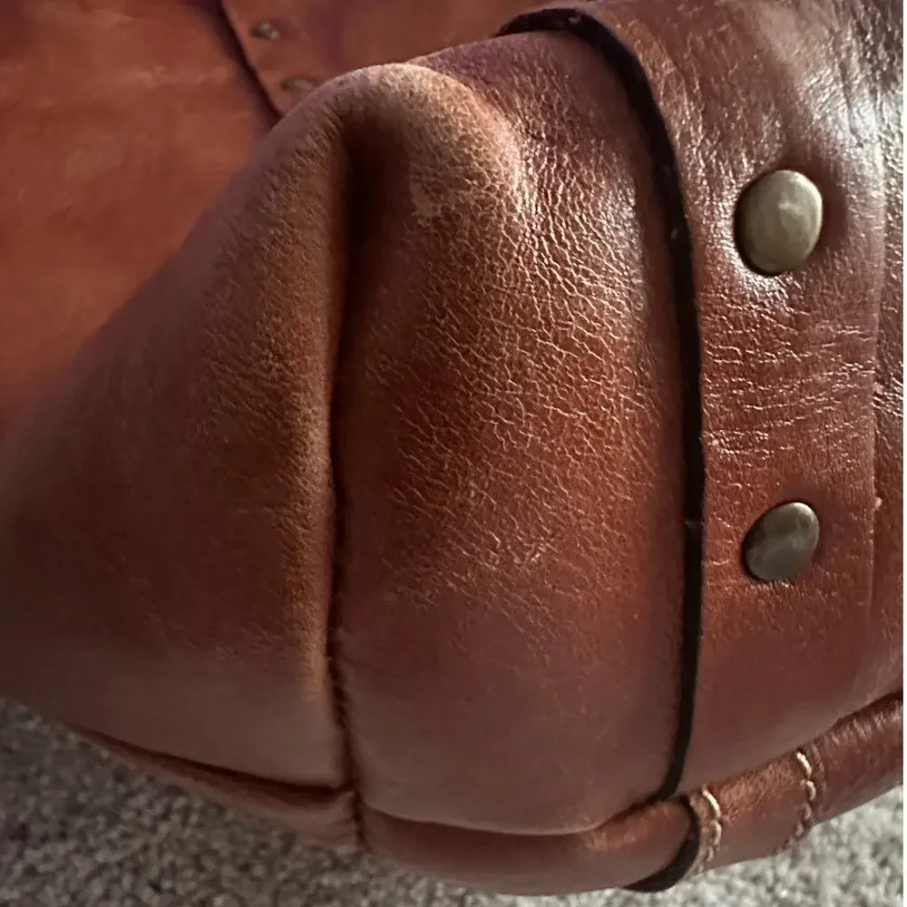 VINTAGE Patricia Nash Benvenuto Studded Leather Tote Bag